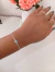 Pulseira olho grego - banhado a Prata - comprar online