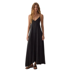 VESTIDO VESNA SAUDADE SEDA CUPRO LARGO - tienda online
