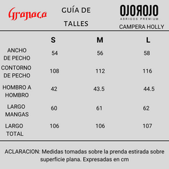 Campera Ojo Rojo Holly Larga