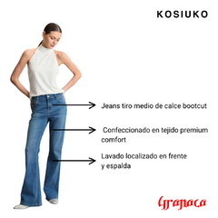 Jeans Kosiuko Premium Mid Bootcut Vintage Blue - comprar online
