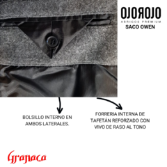 Saco Paño Ojo Rojo Hombre Owen en internet