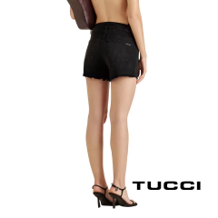 SHORT TUCCI LU NEW BLACK JEAN DESFLECADO en internet