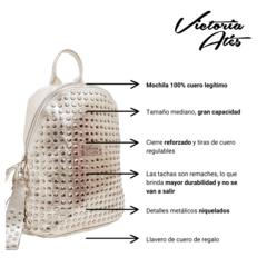 Mochila Argentina Victoria Ates Cuero Legitimo en internet