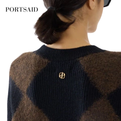 SWEATER PORTSAID CALPE ROMBOS TEJIDO ESCOTE REDONDO - tienda online