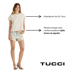 REMERA TUCCI SALMA ALGODON MANGA CORTA - comprar online