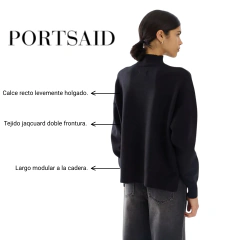 POLERA PORTSAID ALASKA JACQUARD HILO - GRANACA