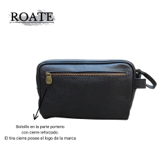 NECESER ROATE UBBE DOBLE CIERRE CUERO LEGÍTIMO HOMBRE - GRANACA