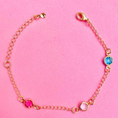 PULSEIRA COM CRISTAIS OURO 18K na internet