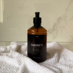 Frasco minimalista para banheiro: sabonete