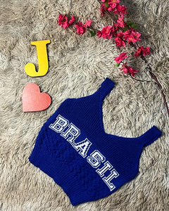 Cropped Tricot Brasil
