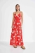 Vestido Estampado Colcci (Vermelho e Branco)