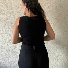 CALÇA MAITÊ SARJA PRETO - Tinda