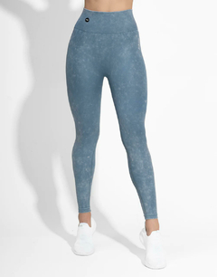 CALZA SEAMLESS ZIPPED BLUE - comprar online