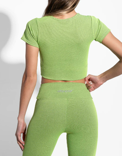 TOP DENIM GREEN - comprar online