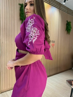 Vestido Bufante Bordado - Reverso Boutique