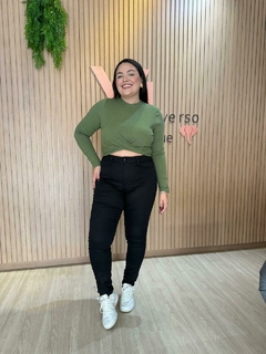 Cropped Manga Longa Meia Loka - Reverso Boutique