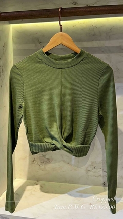 Cropped Manga Longa Meia Loka