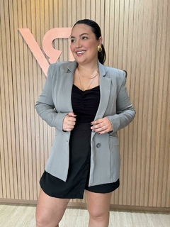 Blazer Cinza Meia Loka - Reverso Boutique