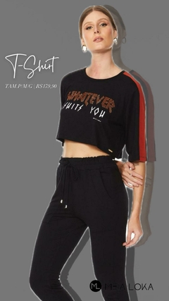 T- shirt cropped Meia Loka