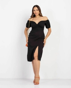 Vestido Midi Decote - loja online