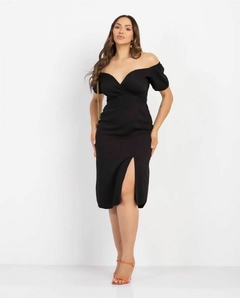 Vestido Midi Decote na internet