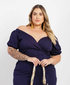 Vestido Midi Decote - comprar online