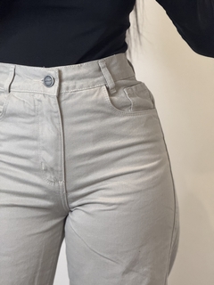 Calça Wide Leg Jeans Bege - comprar online