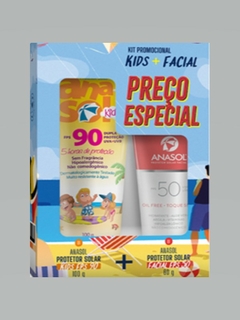 KIT ANASOL FPS 90 KIDS CORPO 100g + FPS 50 FACIAL 60g na internet