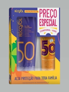 KIT RICOSOL FPS 50 CORPO 180g + FPS 50 KIDS 100g na internet