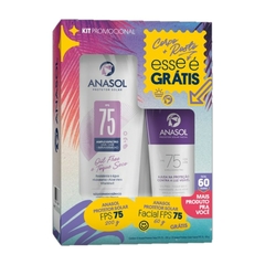 KIT ANASOL PROT. SOLAR FPS 75 - 200 g + ANASOL PROT. SOLAR FACIAL FPS 75 - 60 g - loja online