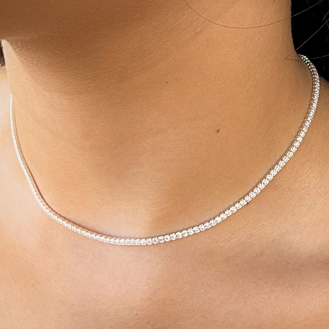 Choker Riviera Cravejada com Zircônias