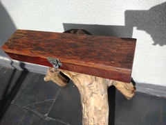 Faca inox + Estojo Peroba rosa - Bueno Wood