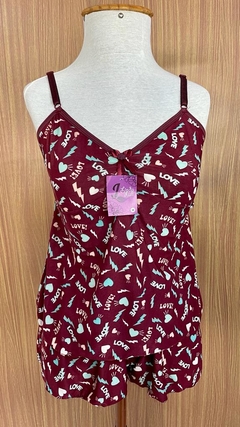 Short doll/baby doll - Tam M - Cor VINHO - Pix (R$ 34,90)