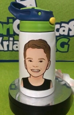 Garrafa Térmica 400 ml - 1 Caricatura - Pix (R$ 130,00) - Morena Shopping