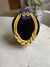 Conjunto de colar e brincos amarelo ouro