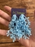 Brinco Alga azul bebê - Cá Barranco bijoux 