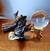 Witch's Black Cat on a Broom