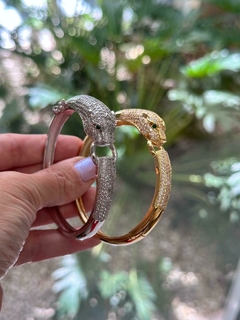Bracelete Leopardo Ródio - loja online