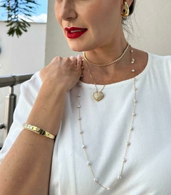 Bracelete 5 Corações Zircônia - loja online