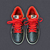 Tênis Nike Dunk Grey Black Red 2009 - comprar online