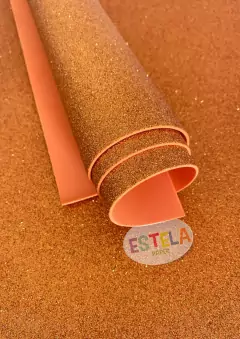 FOLHA EVA ESTELAPAPER PCT C/05 GLITTER-003 LARANJA 400x600
