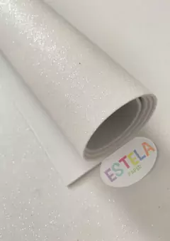 FOLHA EVA ESTELAPAPER PCT C/05 GLITTER-046 BRANCO 400X480