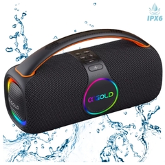 Caixa de som bluetooth A GOLD SM32A Com leds,Pen driver,80w