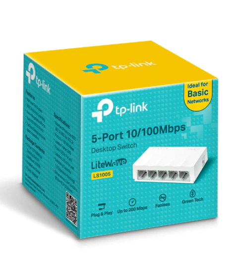 SWITCH 5 PUERTOS BASE 100 TPLINK