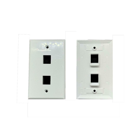 TAPA FACE PLATE RJ 45 X 2 - comprar en línea