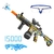 pistola de gel M416 Manual & Electric Arma Splatter 2-em-1 Gel Bola Blaster Com 150 na internet