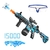 pistola de gel M416 Manual & Electric Arma Splatter 2-em-1 Gel Bola Blaster Com 150