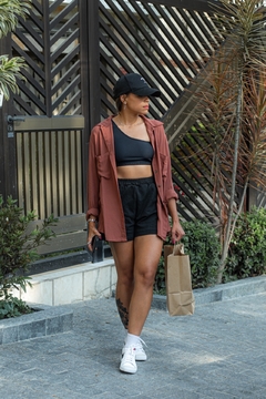 TOP PRETO DE UM OMBRO SÓ - comprar online