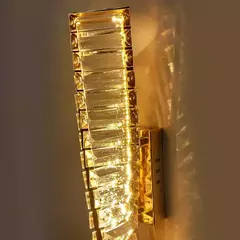 Arandela Espiral Metal/Cristal LED 3000k Sindora - comprar online