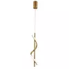 Pendente Luminária Led Espiral Dna Moderno Luxo Cor Dourado